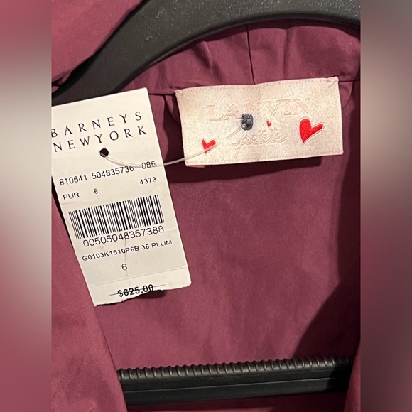 LANVIN TAFFETA • SHREDDED EDGE • ZIP BLOUSE - Picture 3 of 4